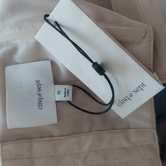 NEW Cinq a Sept Adela Tie-Back Trumpet Midi Dress in Light Blue - Picture 8 of 8